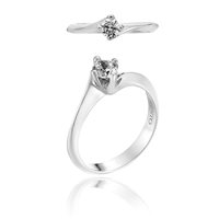 Anello Chimento Donna Solitari Arte in Oro bianco Diamante 0.30 Ct 1A5A0304G5140 - 1A5A0304G5140
